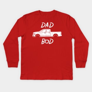 Dodge Ram Pickup Truck Dad Bod Funny Shirt Kids Long Sleeve T-Shirt